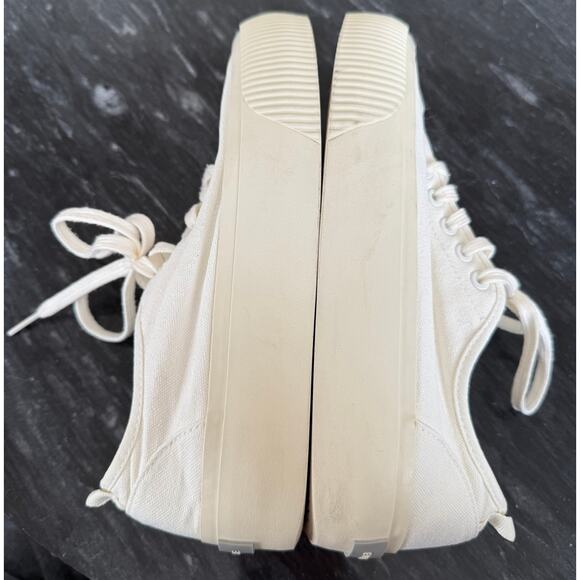 Everlane Forever Canvas 1.5 Platform White LaceUp Sneaker Shoe Casual Everyday-7 - Picture 4 of 8